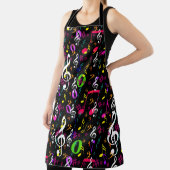 Muzieksymbolen Patroon Ontwerp Schort (Insitu)