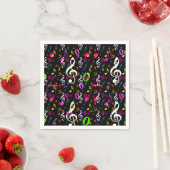 Muzieksymbolen Patroon Ontwerp Servet (Insitu)