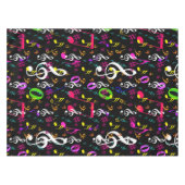 Muzieksymbolen Patroon Ontwerp Tafelkleed (Voorkant (Horizontaal))