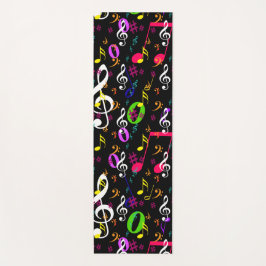 Muzieksymbolen Patroon Ontwerp Yogamat