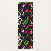 Muzieksymbolen Patroon Ontwerp Yogamat (Achterkant)