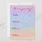 Muzieksymbolen - Uitnodiging voor muziekinstrument (Achterkant)