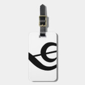 Muzieksymbool Treble Clef G-Clef Bagagelabel (Voorkant verticaal)