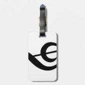 Muzieksymbool Treble Clef G-Clef Bagagelabel (Achterkant verticaal)