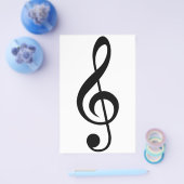 Muzieksymbool Treble Clef G-Clef Flyer (Enkel)