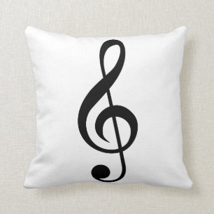 Muzieksymbool Treble Clef G-Clef Kussen