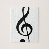 Muzieksymbool Treble Clef G-Clef Legpuzzel (Verticaal)