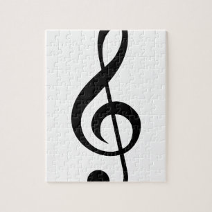 Muzieksymbool Treble Clef G-Clef Legpuzzel