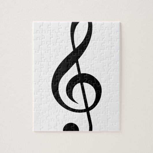 Muzieksymbool Treble Clef G-Clef Legpuzzel (Verticaal)