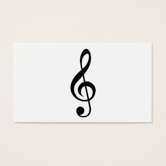 Muzieksymbool Treble Clef G-Clef Visitekaartjes