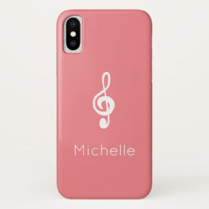 Muzieksymbool Treble Clef Pink Case-Mate iPhone Case