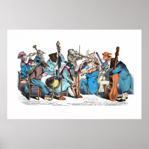 MUZIEKTAAL DIER BOERDERIJ ORCHESTRA POSTER
