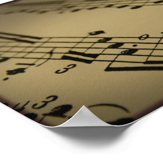 Muziektaal Poster (Hoek)