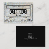  muziektapeontwerp visitekaartje (Voorkant / Achterkant)
