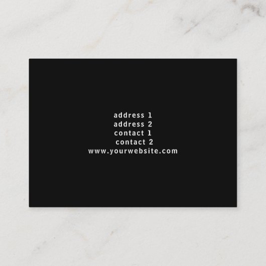  muziektapeontwerp visitekaartje (Achterkant)