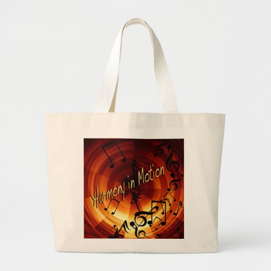 Muziektas Grote Tote Bag (Voorkant)