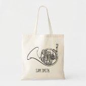 Muziektas van Horn brass Tote Bag (Voorkant)