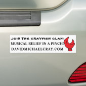 "MUZIEKTE IN EEN PINCH"-BUMPERSTICKER BUMPERSTICKER (Op auto)