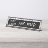 MUZIEKTEACHER BUREAU NAAMBORDJE (Voorkant)