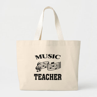 MUZIEKTEACHER GROTE TOTE BAG