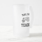 MUZIEKTEACHER MATGLAS BIERPUL (Voorkant rechts)