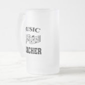 MUZIEKTEACHER MATGLAS BIERPUL (Voorkant links)