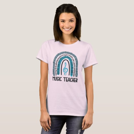 MUZIEKTEACHER T-SHIRT (Voorkant volledig)