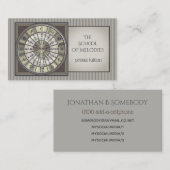 Muziektecirkel van vijf visitekaartje (Voorkant / Achterkant)