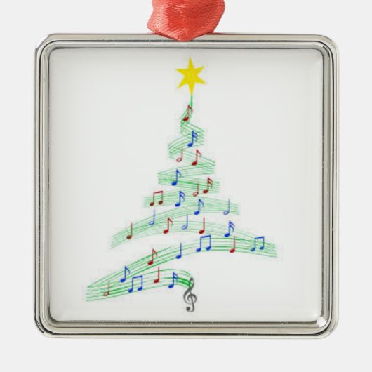 **MUZIEKTEKENS CHRISTMAS TREE * * ORNAMENT (Voorkant)