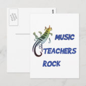 MUZIEKTEKERS ROCK BRIEFKAART (Voorkant / Achterkant)