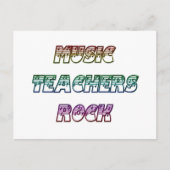MUZIEKTEKERS ROCK BRIEFKAART (Voorkant)