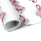 Muziektekiemen met Sakura bloemen Cadeaupapier (Rol Hoek)