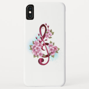 Muziektekiemen met Sakura bloemen Case-Mate iPhone Case