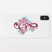 Muziektekiemen met Sakura bloemen Case-Mate iPhone Case (Achterkant (horizontaal))