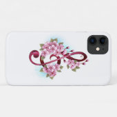 Muziektekiemen met Sakura bloemen Case-Mate iPhone Case (Achterkant (horizontaal))