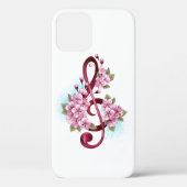 Muziektekiemen met Sakura bloemen Case-Mate iPhone Case (Achterkant)