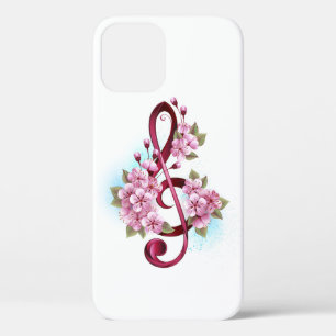 Muziektekiemen met Sakura bloemen Case-Mate iPhone Case