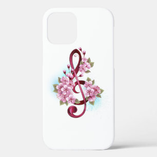 Muziektekiemen met Sakura bloemen Case-Mate iPhone Case