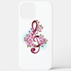 Muziektekiemen met Sakura bloemen Case-Mate iPhone Case