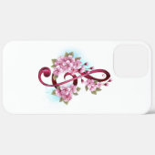 Muziektekiemen met Sakura bloemen Case-Mate iPhone Case (Achterkant / Rechts)