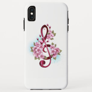 Muziektekiemen met Sakura bloemen Case-Mate iPhone Case
