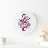 Muziektekiemen met Sakura bloemen Grote Klok (Huis)