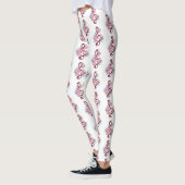 Muziektekiemen met Sakura bloemen Leggings (Links)