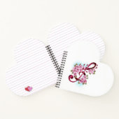 Muziektekiemen met Sakura bloemen Notitieboek (Binnen)