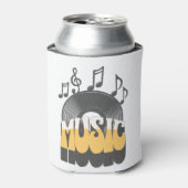 Muziektekst met vinylplaat blikjeskoeler (Blikje Voorkant)