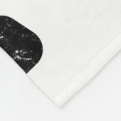 Muziektekst met vinylplaat fleece deken (Hoek)