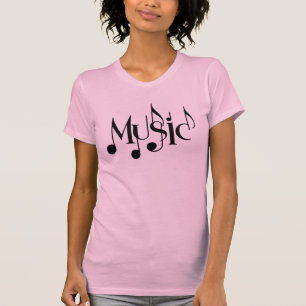 Muziektekst T-shirt