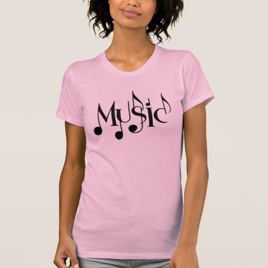 Muziektekst T-shirt (Voorkant)
