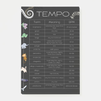 Muziektempo post-it notities post-it® notes