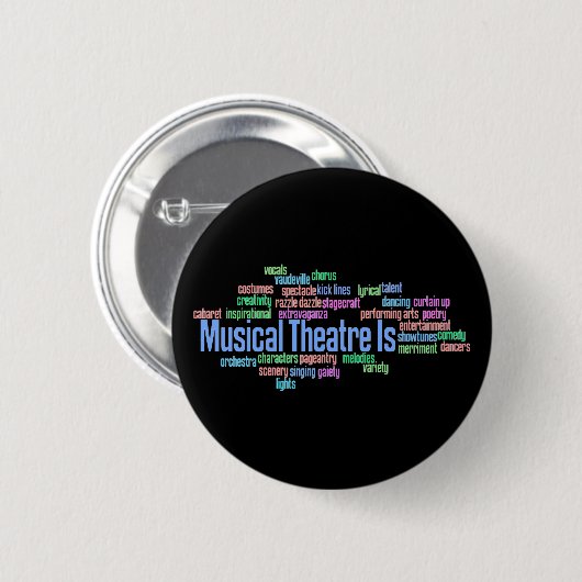 Muziektheater is Button (Voorkant /achterkant)